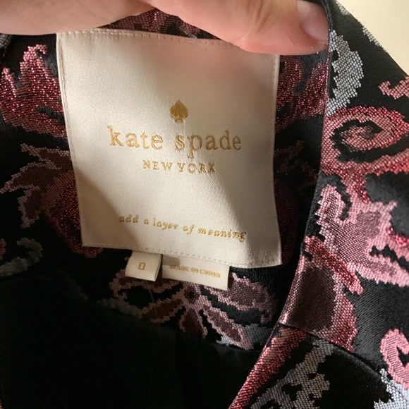 NWT Kate spade tapestry jacquard coat - Picture 6 of 8